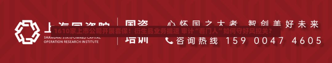 1610家上市公司开展套保！衍生品业务提速 审计“看门人”如何守好风控关？-第3张图片