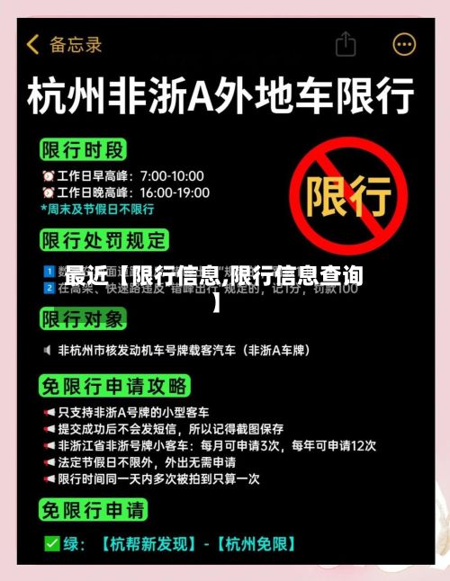最近【限行信息,限行信息查询】