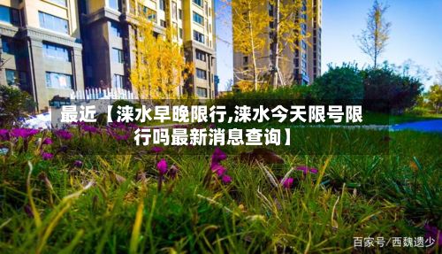最近【涞水早晚限行,涞水今天限号限行吗最新消息查询】-第2张图片