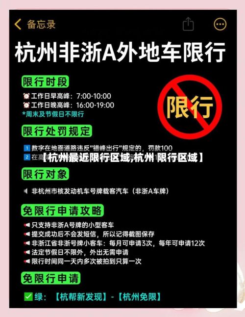 【杭州最近限行区域,杭州 限行区域】-第2张图片