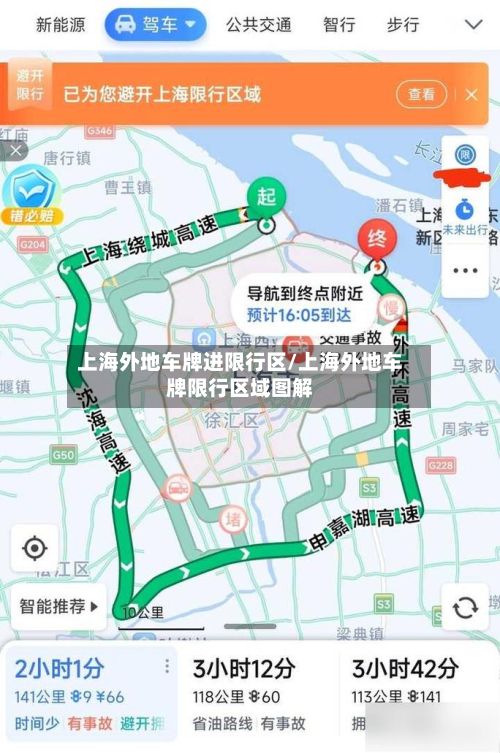 上海外地车牌进限行区/上海外地车牌限行区域图解-第2张图片