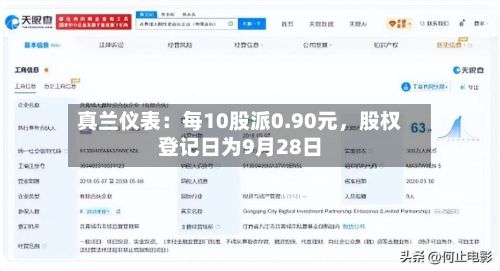 真兰仪表：每10股派0.90元，股权登记日为9月28日-第3张图片
