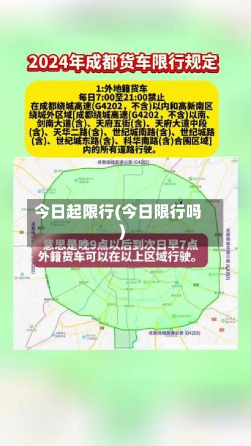 今日起限行(今日限行吗)-第2张图片