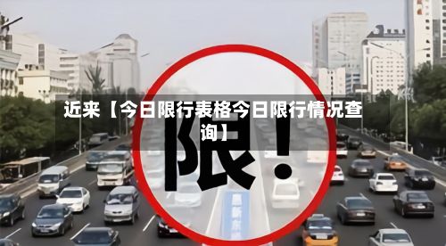 近来【今日限行表格今日限行情况查询】