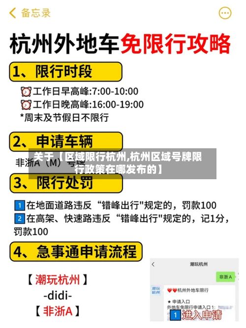 关于【区域限行杭州,杭州区域号牌限行政策在哪发布的】
