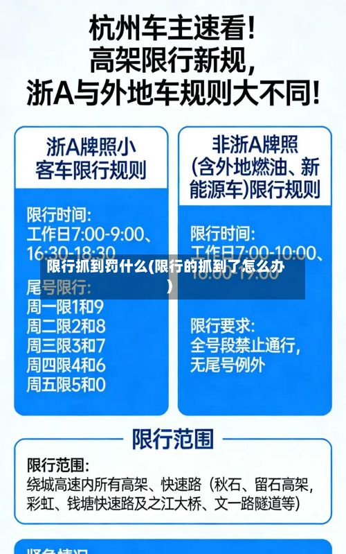 限行抓到罚什么(限行的抓到了怎么办)