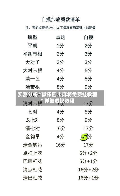 实测分析“微乐四川麻将免费挂教程”详细透视教程-第3张图片