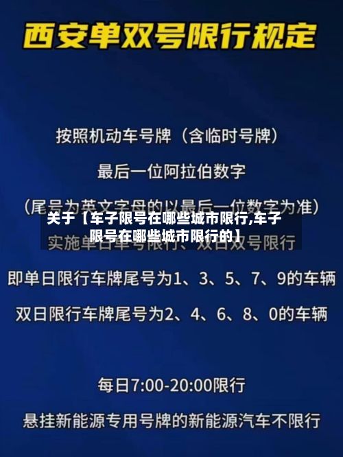 关于【车子限号在哪些城市限行,车子限号在哪些城市限行的】