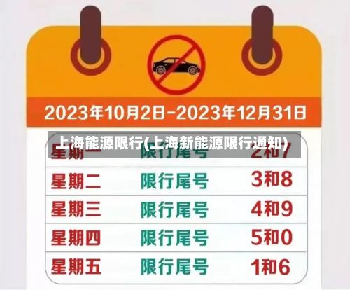 上海能源限行(上海新能源限行通知)-第2张图片