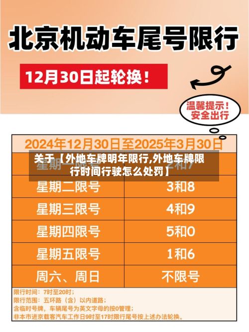 关于【外地车牌明年限行,外地车牌限行时间行驶怎么处罚】-第3张图片