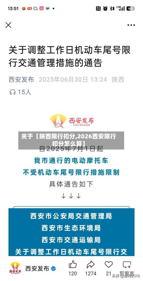 关于【陕西限行扣分,2026西安限行扣分怎么算】-第2张图片