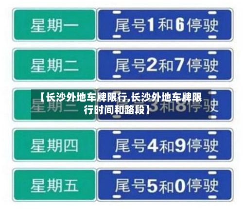 【长沙外地车牌限行,长沙外地车牌限行时间和路段】