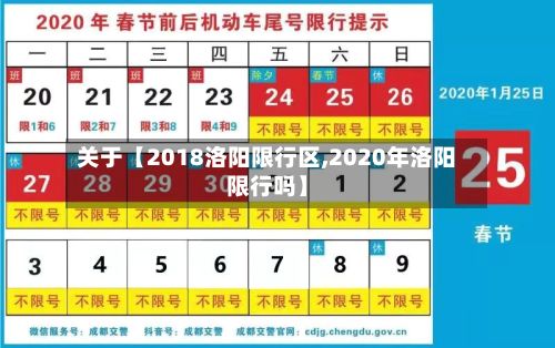 关于【2018洛阳限行区,2020年洛阳限行吗】-第3张图片