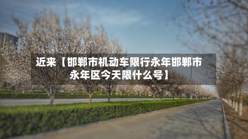 近来【邯郸市机动车限行永年邯郸市永年区今天限什么号】