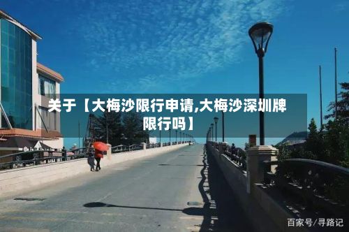 关于【大梅沙限行申请,大梅沙深圳牌限行吗】-第2张图片