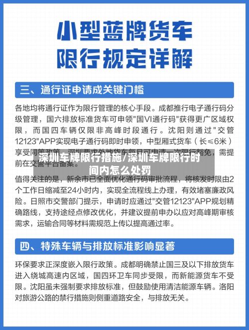 深圳车牌限行措施/深圳车牌限行时间内怎么处罚
