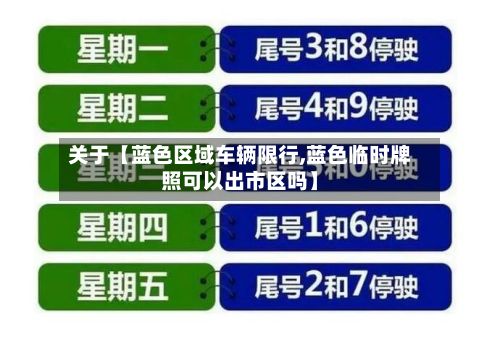 关于【蓝色区域车辆限行,蓝色临时牌照可以出市区吗】-第3张图片