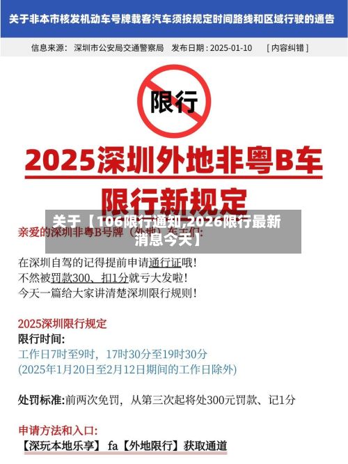 关于【106限行通知,2026限行最新消息今天】-第2张图片