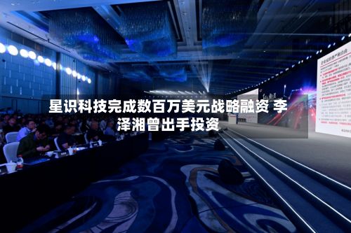星识科技完成数百万美元战略融资 李泽湘曾出手投资-第3张图片