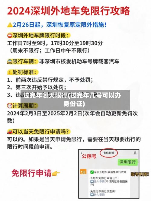 过完年哪天限行(过完年几号可以办身份证)