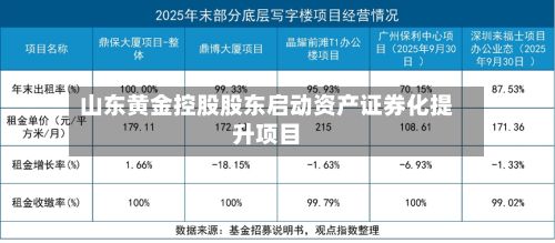 山东黄金控股股东启动资产证券化提升项目-第2张图片
