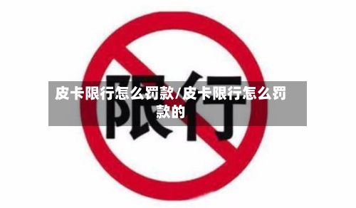 皮卡限行怎么罚款/皮卡限行怎么罚款的-第3张图片