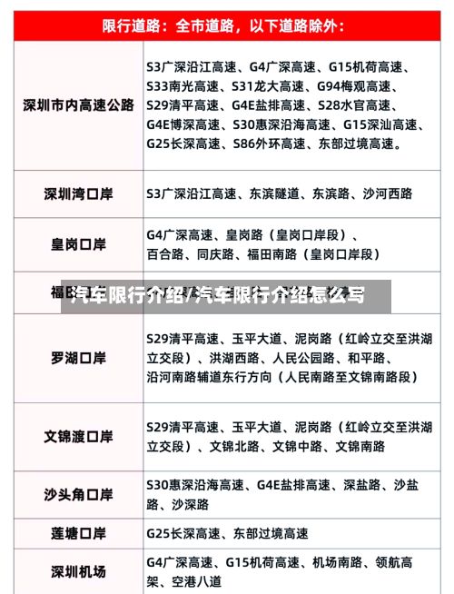汽车限行介绍/汽车限行介绍怎么写-第2张图片