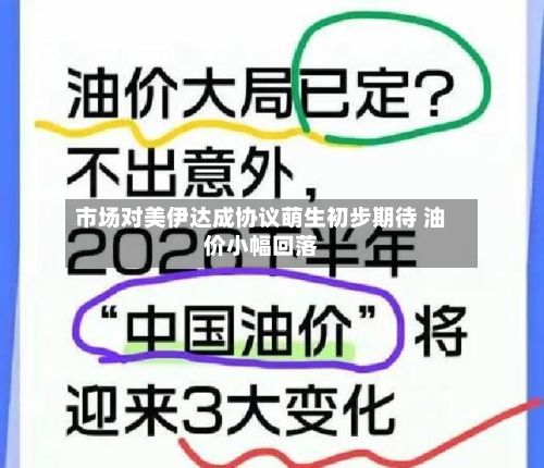 市场对美伊达成协议萌生初步期待 油价小幅回落