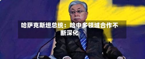 哈萨克斯坦总统：哈中多领域合作不断深化-第2张图片