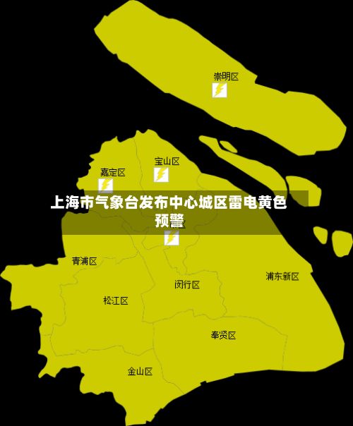 上海市气象台发布中心城区雷电黄色预警