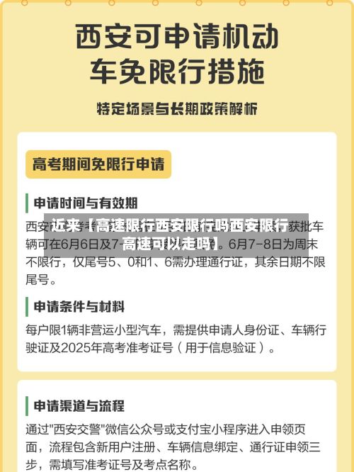 近来【高速限行西安限行吗西安限行高速可以走吗】