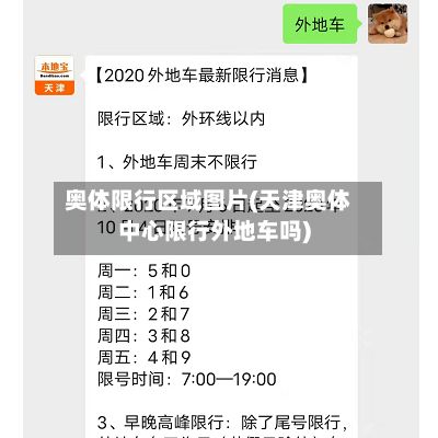 奥体限行区域图片(天津奥体中心限行外地车吗)-第2张图片