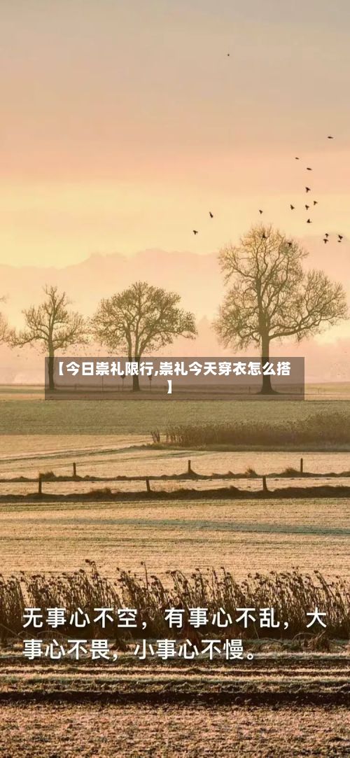 【今日崇礼限行,崇礼今天穿衣怎么搭】