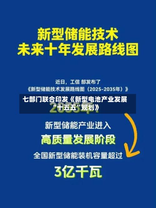 七部门联合印发《新型电池产业发展“十五五”规划》-第2张图片