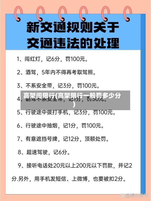 高架闯限行(高架限行一般罚多少分)
