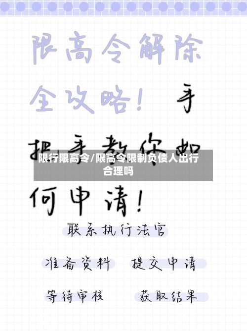 限行限高令/限高令限制负债人出行合理吗