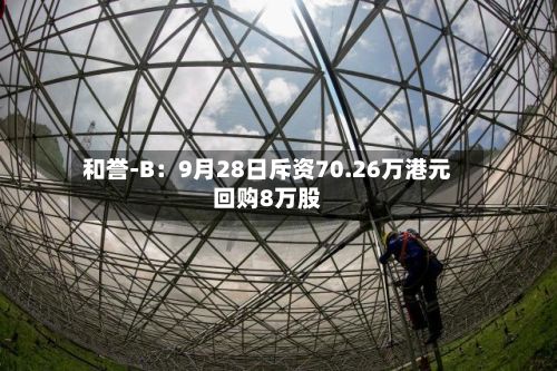 和誉-B：9月28日斥资70.26万港元回购8万股-第2张图片
