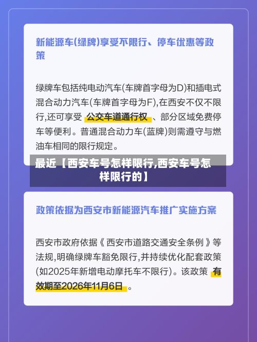 最近【西安车号怎样限行,西安车号怎样限行的】