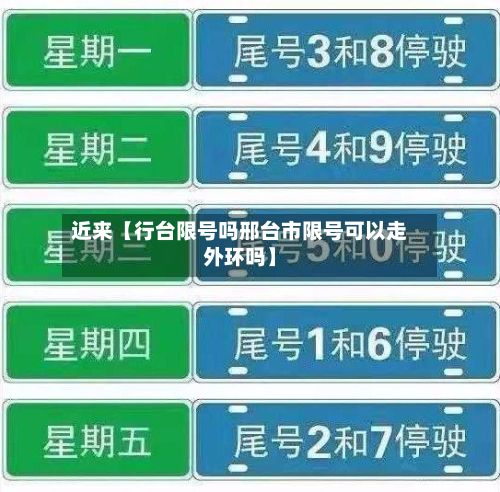 近来【行台限号吗邢台市限号可以走外环吗】-第2张图片