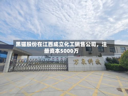 黑猫股份在江西成立化工销售公司，注册资本5000万-第3张图片