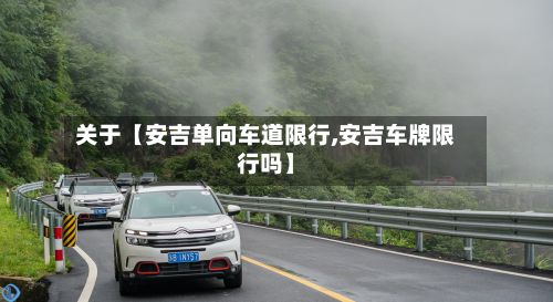 关于【安吉单向车道限行,安吉车牌限行吗】
