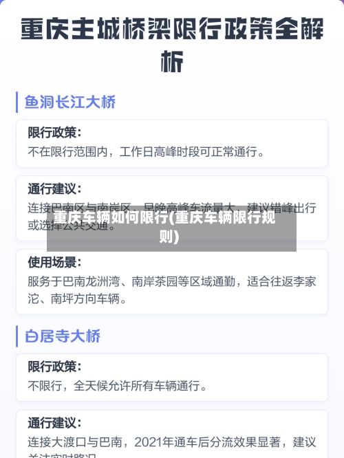 重庆车辆如何限行(重庆车辆限行规则)-第3张图片