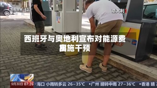 西班牙与奥地利宣布对能源费用实施干预