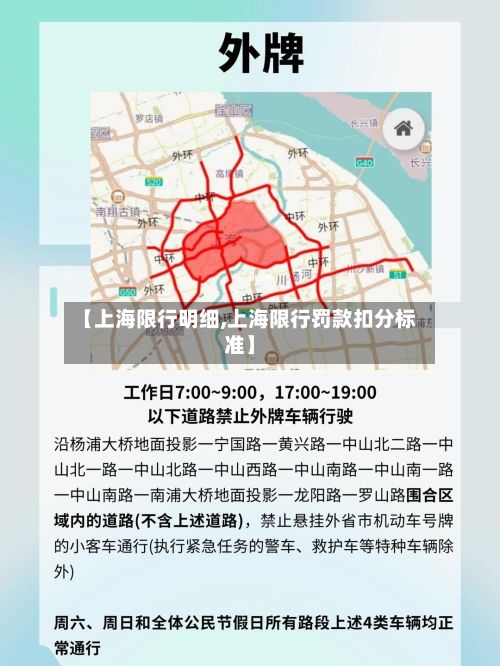 【上海限行明细,上海限行罚款扣分标准】-第3张图片