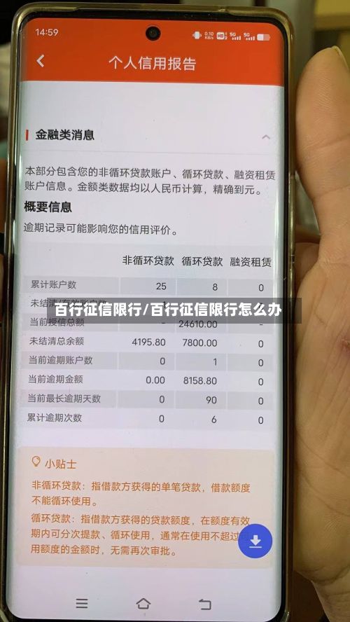 百行征信限行/百行征信限行怎么办-第2张图片