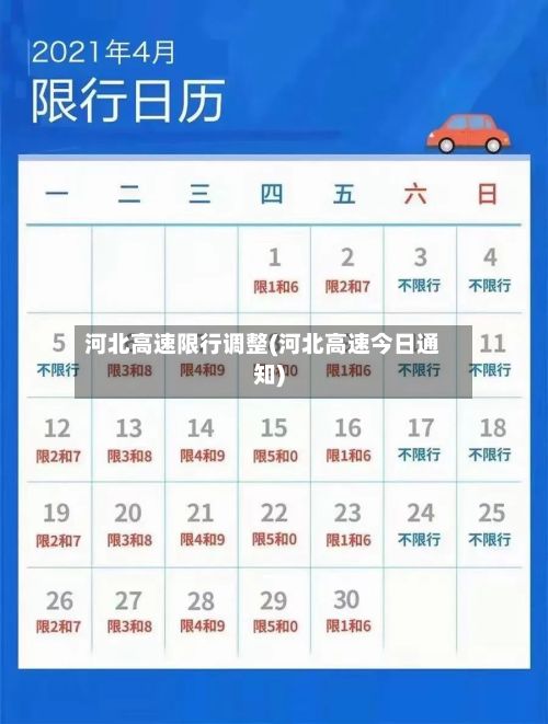 河北高速限行调整(河北高速今日通知)