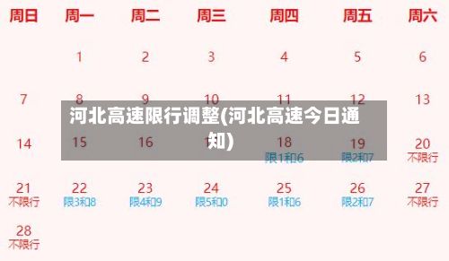 河北高速限行调整(河北高速今日通知)-第3张图片