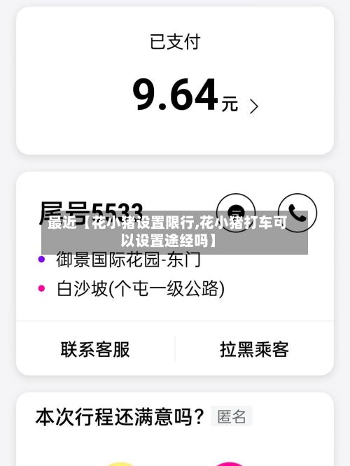 最近【花小猪设置限行,花小猪打车可以设置途经吗】-第2张图片