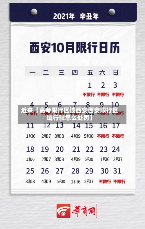 近来【高考限行区域西安西安限行区域行驶怎么处罚】