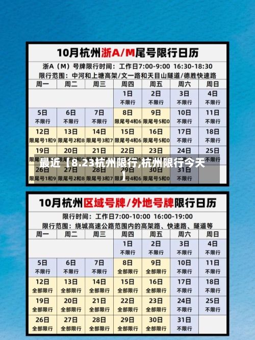 最近【8.23杭州限行,杭州限行今天】-第2张图片